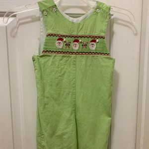 12month Christmas smocked longall